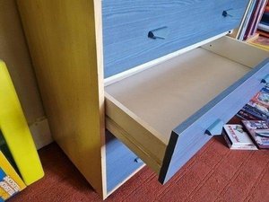 Photo of free Blue wooden drawers (Tottenham - N17 7)