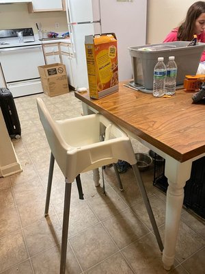 Photo of free High chair (Across - Franklin Academy HS)