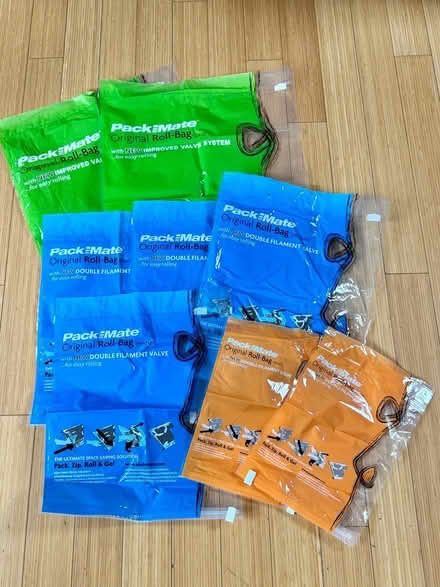 Photo of free Packmate roll-up travel bags (8) (Hursley, SO21)