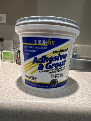 Photo of free Adhesive and Grout (Pre-mixe) (cary)