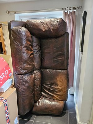 Photo of free Leather sofa (Barugh Green S75)
