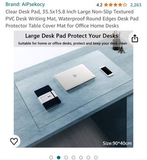 Photo of free Clear desk pad/cover (Southport PR9)