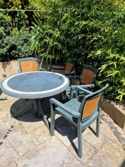Photo of free Garden table and chairs (Brackley NN13)