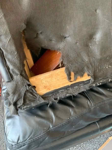 Photo of free Left handed Italian Leather Corner Sofa (County Bridge WS2)