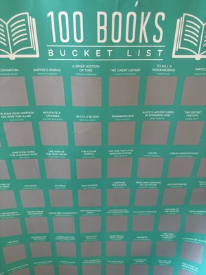 Photo of free Scratch- off Poster “Books to Read” (Broadway Terrace Rockridge)
