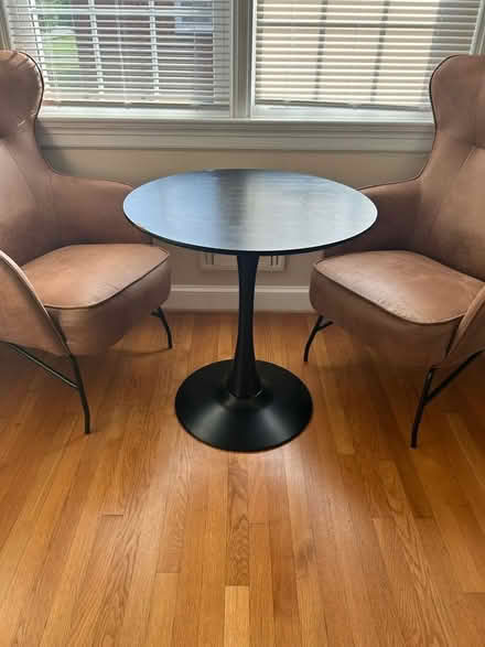 Photo of free Black bistro table (Lakeside, VA)