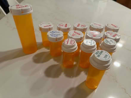 Photo of free Prescription pill bottles (UWS (W. 85th & Riverside Dr.))
