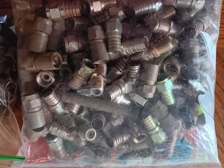 Photo of free Coaxial Connectors and Clips (l1k ob5)