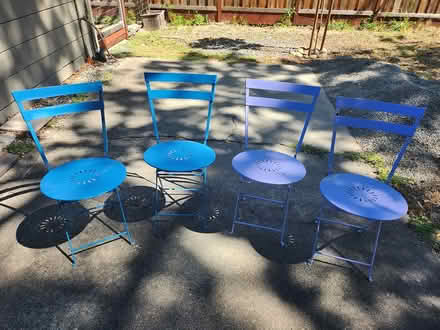 Photo of free Folding metal chairs (walnut creek)