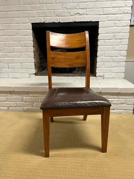 Photo of free 6 Dining room chairs (Belmont)