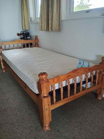 Photo of free Single bed with mattress (Strete TQ6)