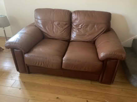 Photo of free Leather sofas x 2 (Tuffley GL1)