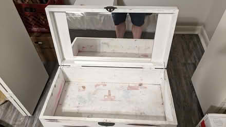 Photo of free Wooden mirrored storage and stand (Cross Oaks apartments in FWB)