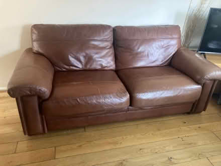 Photo of free Leather sofas x 2 (Tuffley GL1)