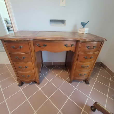 Photo of free Antique desk leather top (Harshaw neighborhood)