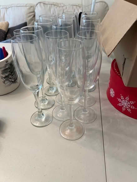 Photo of free 13 champagne glasses (HG1)