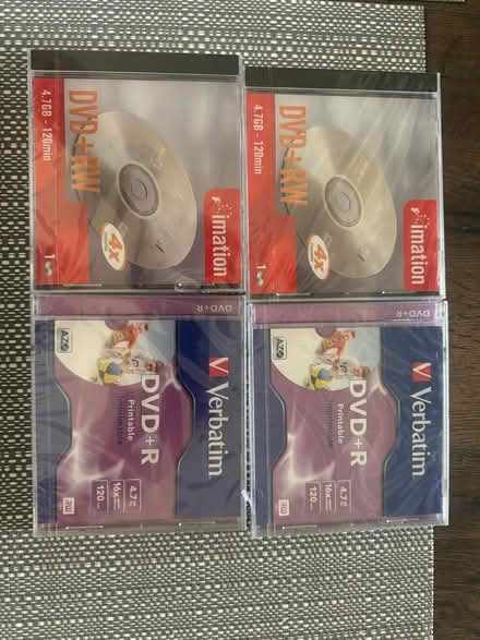 Photo of free Four DVD writable discs (S35 high green)
