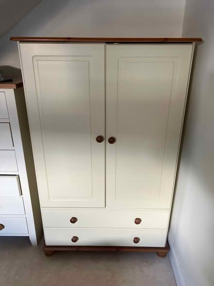 Photo of free Small cream wardrobe with drawers (HG1)