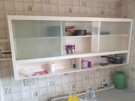 Photo of free 70s 80s kitchen cupboards (Steeple Aston OX25)