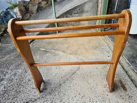 Photo of free Wooden Towel Rack (Point Clare)