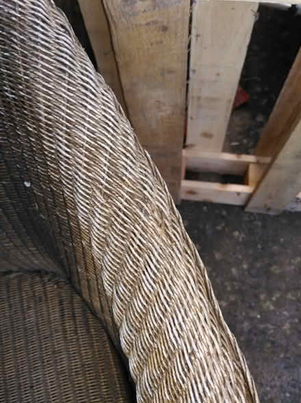 Photo of free Lloyd loom chair - needs repair (Grayrigg LA8)