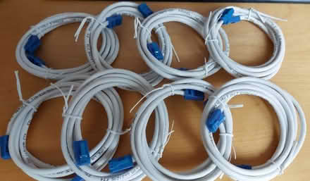 Photo of free 8 x 1.5m CAT 5 Ethernet Patch Cables (Lower Weston)