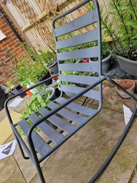 Photo of free Garden metal rocking chair (South Chailey BN8)