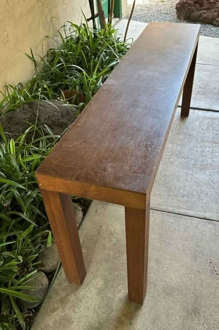 Photo of free Mid-Century Modern Parsons Table (West San Jose 95128)