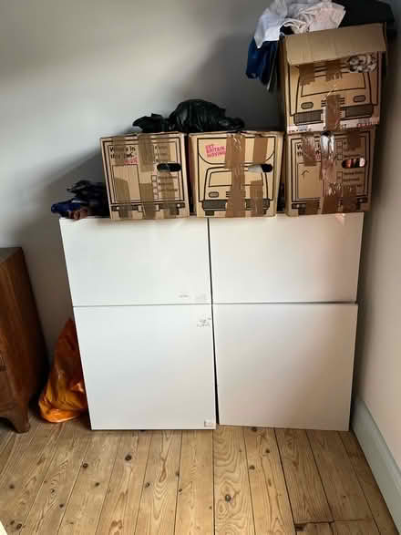 Photo of free IKEA BESTA cupboards to go (Philip Lane, N15)