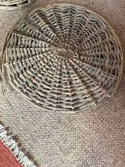 Photo of free Small grey wicker washing basket (Clifton YO30)