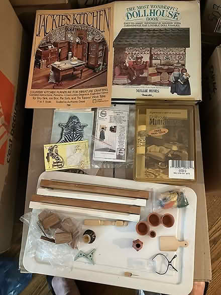 Photo of free Dollhouse books and odds & ends (Kitchener, near Victoria Park)