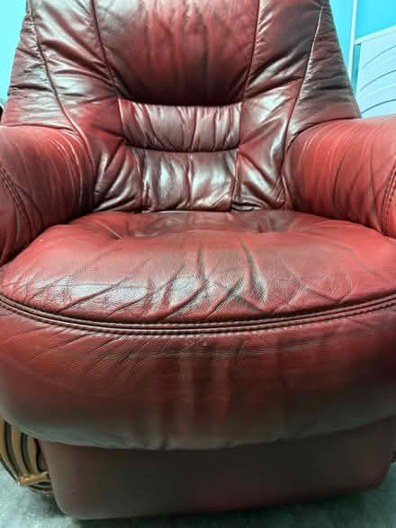 Photo of free 2 red armchairs (Sheldon) #3