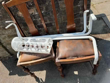 Photo of free Chairs, bag holder and wall rails (Philip Lane, N15)