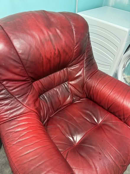 Photo of free 2 red armchairs (Sheldon) #2