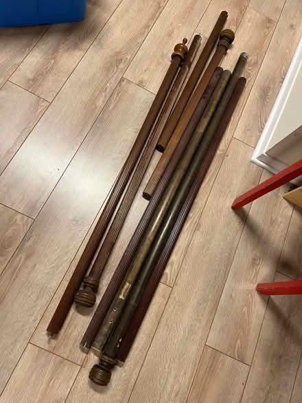 Photo of free Wooden curtain rods (Westboro, ottawa) #1