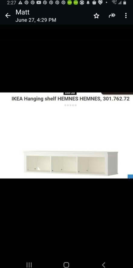 Photo of free Wall shelf unit, Ikea Hemnes, white (Morgan Hill west side) #1