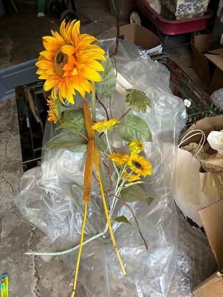 Photo of free Large artificial flower pieces (Rutherford NJ)