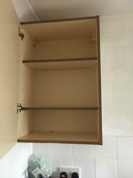 Photo of free Kitchen Wall Cupboards 1 double 1 single (West Hill BN1)