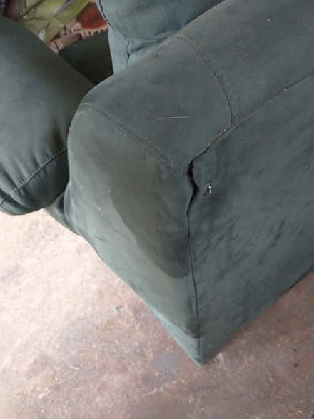 Photo of free Dark green microsuede sleeper sofa (Plainville) #2