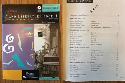 Photo of free Faber Piano Literature Book 1 with CD for piano students [20886]
