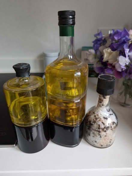 Photo of free Glass bottles with old oils and balsamic vinegar (Headington OX3)