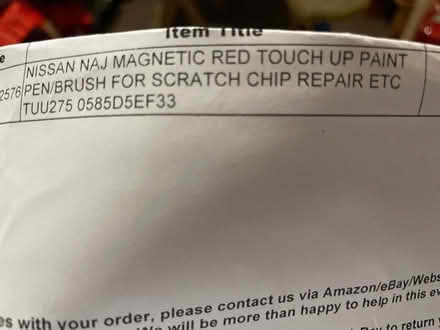 Photo of free Nissan touch up paint code NAJ (Underdale SY2) #1