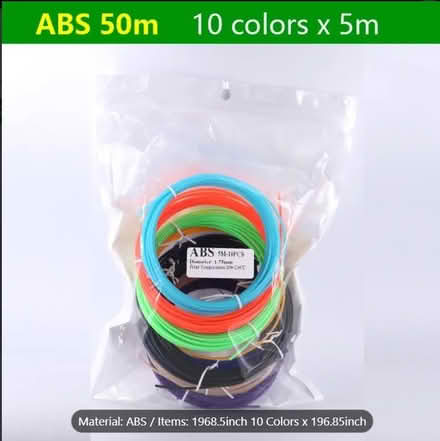 Photo of free PCL and ABS 3D Printer Filaments (60515)