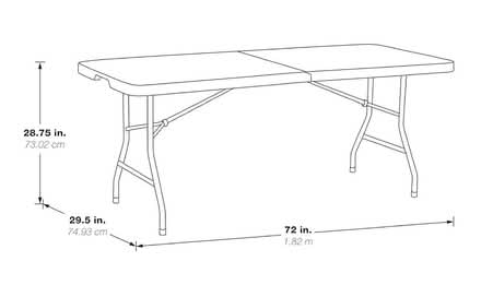 Photo of Folding table (Brookhaven)