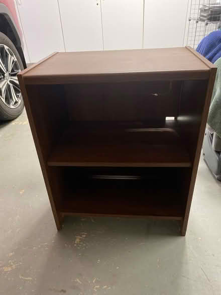 Photo of free Small Wooden Shelf Unit (Wooton High School) #1