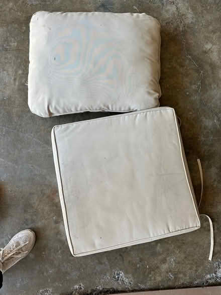 Photo of free Outdoor patio cushions (Mill Valley)