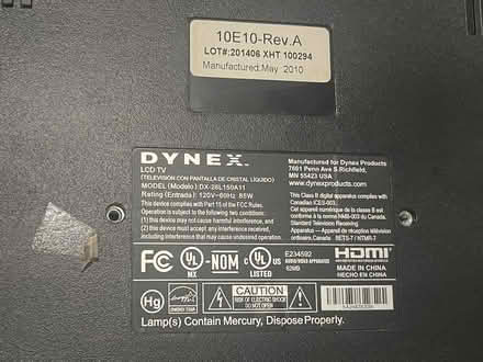 Photo of free 32” Dynex TV (no wires/no remote) (Jamaica, Queens, NY) #2