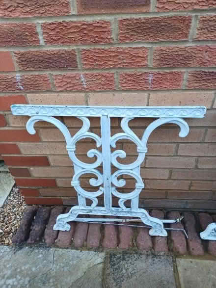 Photo of Cast iron bench ends or table ends (Woodley RG5) #3