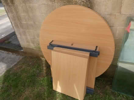 Photo of free Solid top Round Tables - need a little work (Twerton)