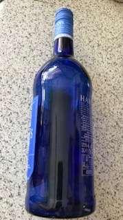 Photo of free Blue Litre Glass Bottle with cap (empty) (Allerton L18)